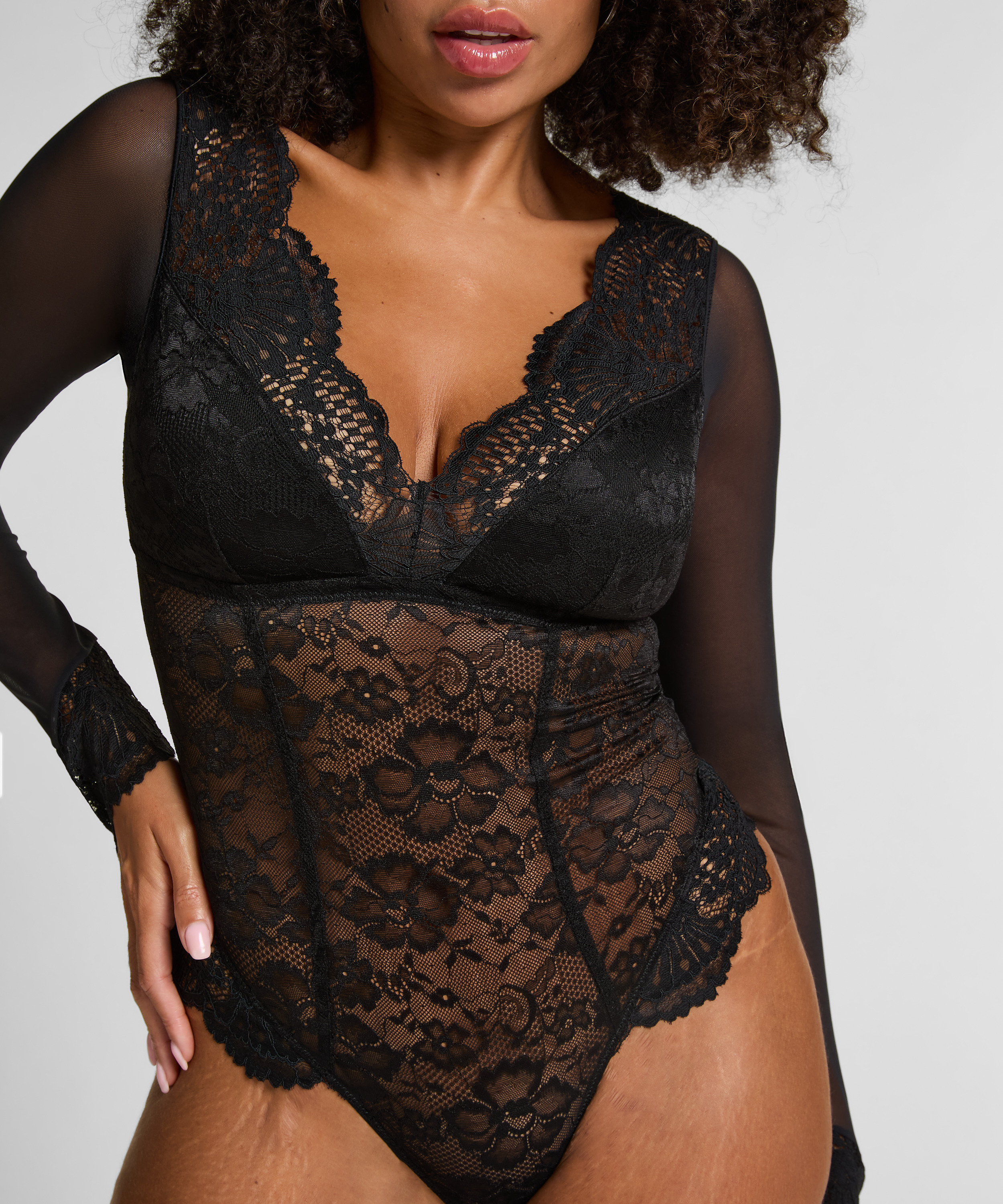 Essie Longsleeved Body, Black, main