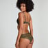 Plunge Padded Underwired Bra, Green