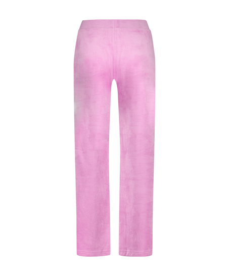 Velours Pyjama Pants, Pink