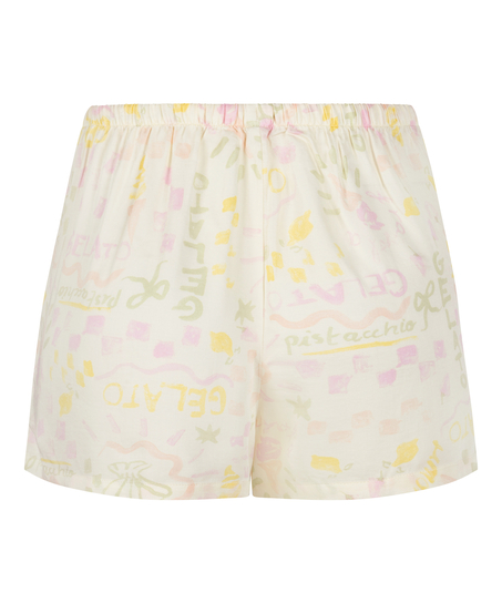 Satin Short, White