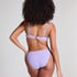 Scallop non-padded underwired bikini top, Purple