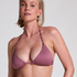 Cozumel Triangle Bikini Top, Purple
