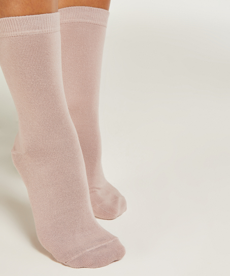 2 Pairs Cotton Socks, Black