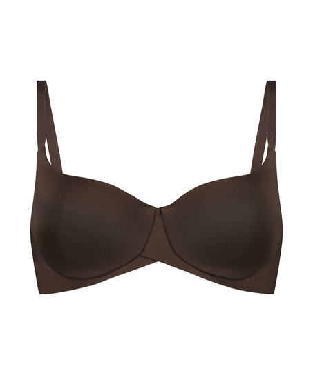 Smooth Padded Underwired Bra, Brown