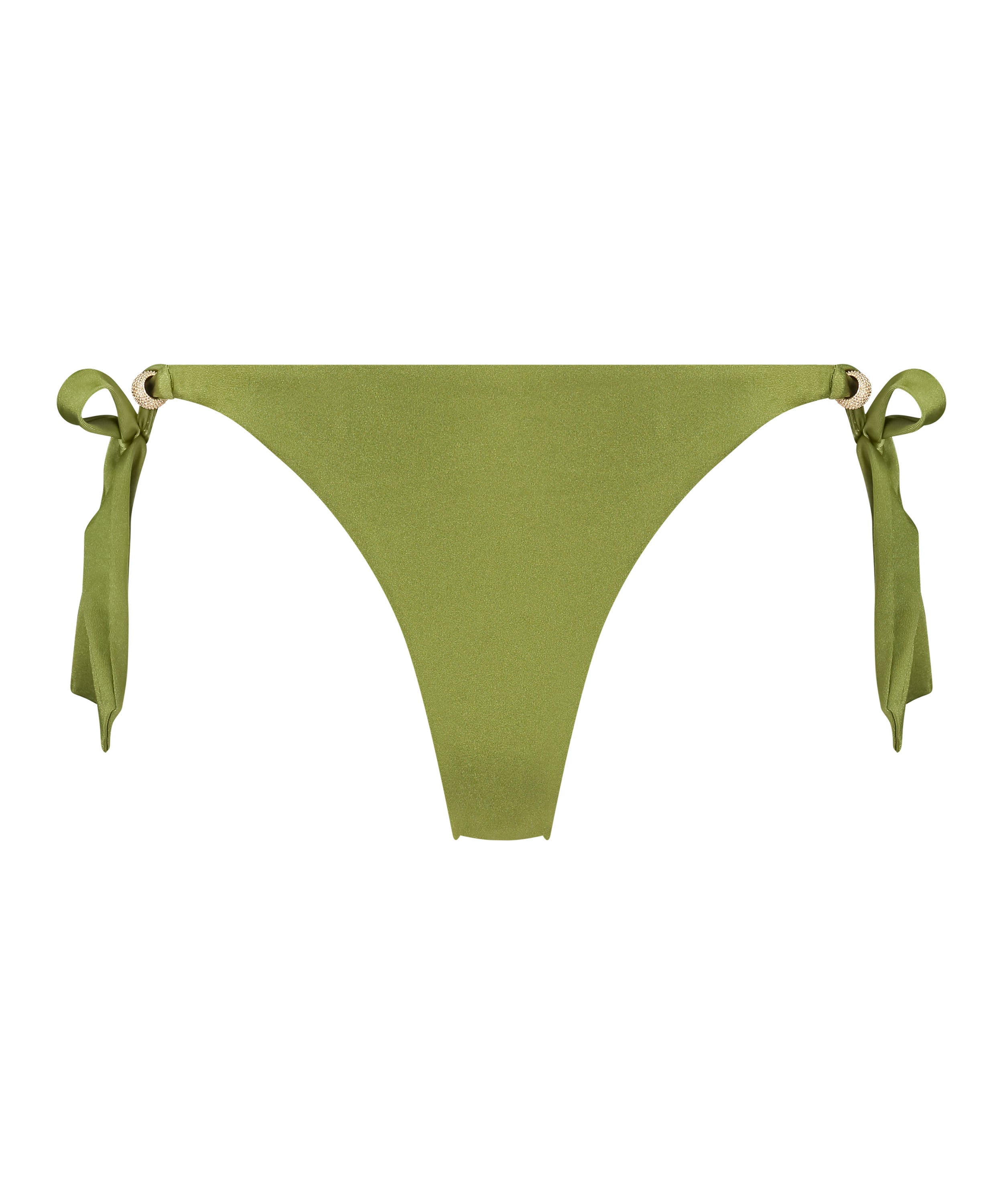 Holbox Cheeky Tanga Bikini Bottoms, Green, main