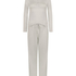 Pyjama Set Striped Henley, Gray