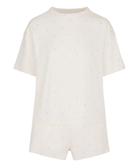 Pyjama Set Cotton, White