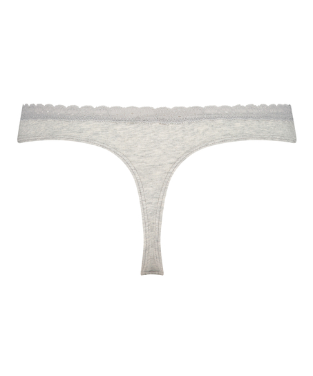 Cotton thong, Gray