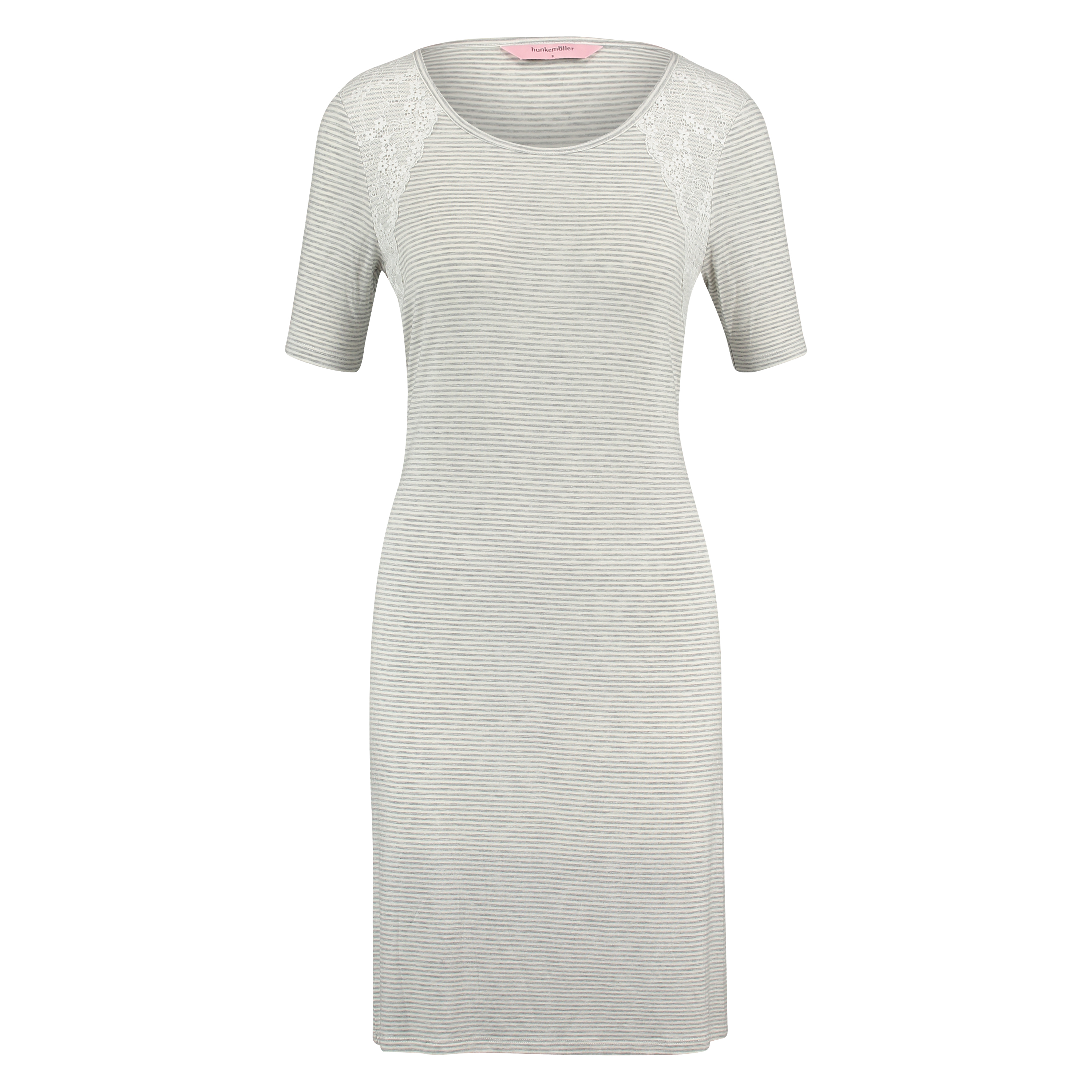 Round Neck Nightshirt, Gray, main