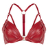 Faye Padded Underwired Push-Up Bra, Red