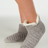 Chenille slippers, Gray
