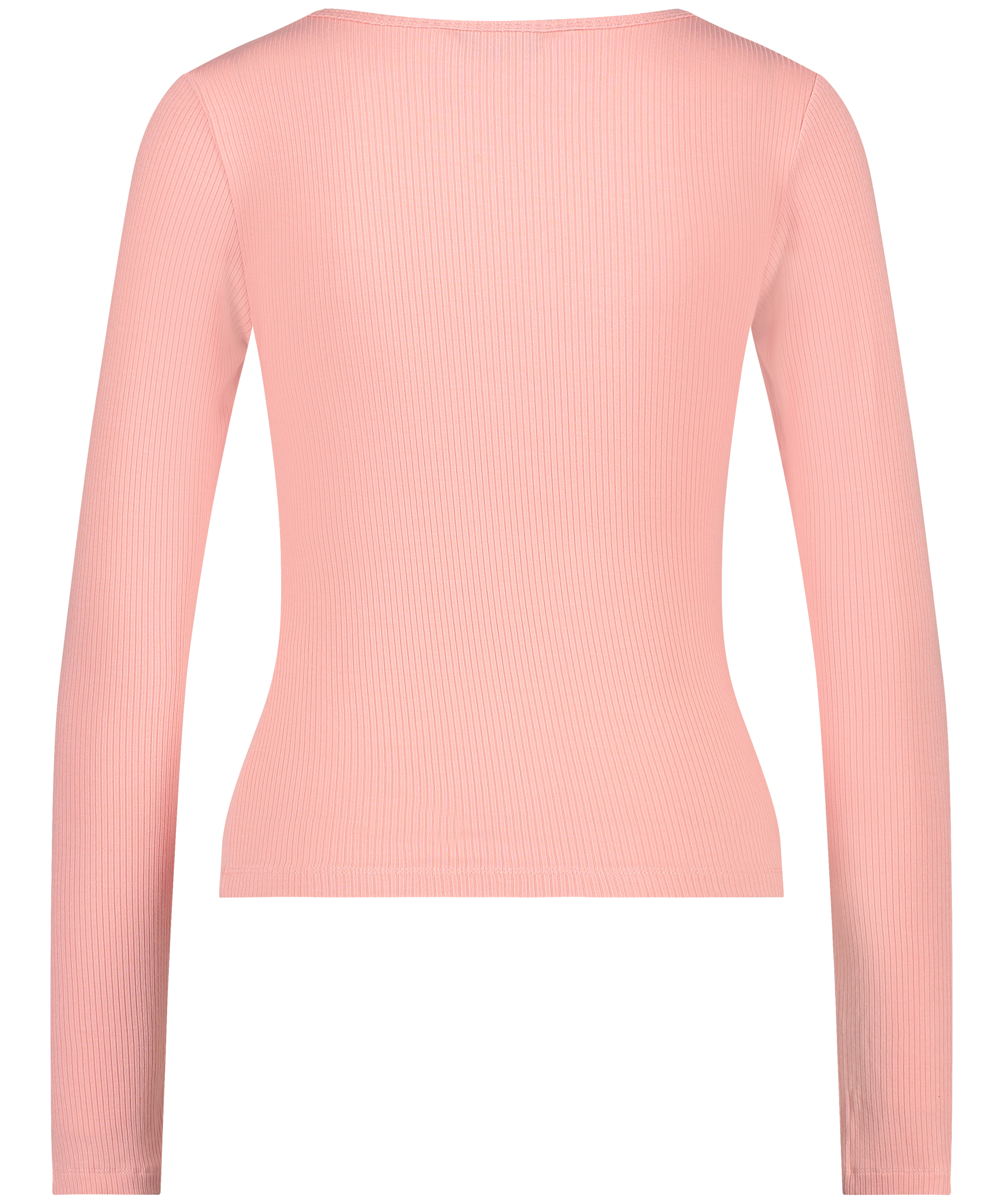 Ribbed Pyjama Top, Pink, main