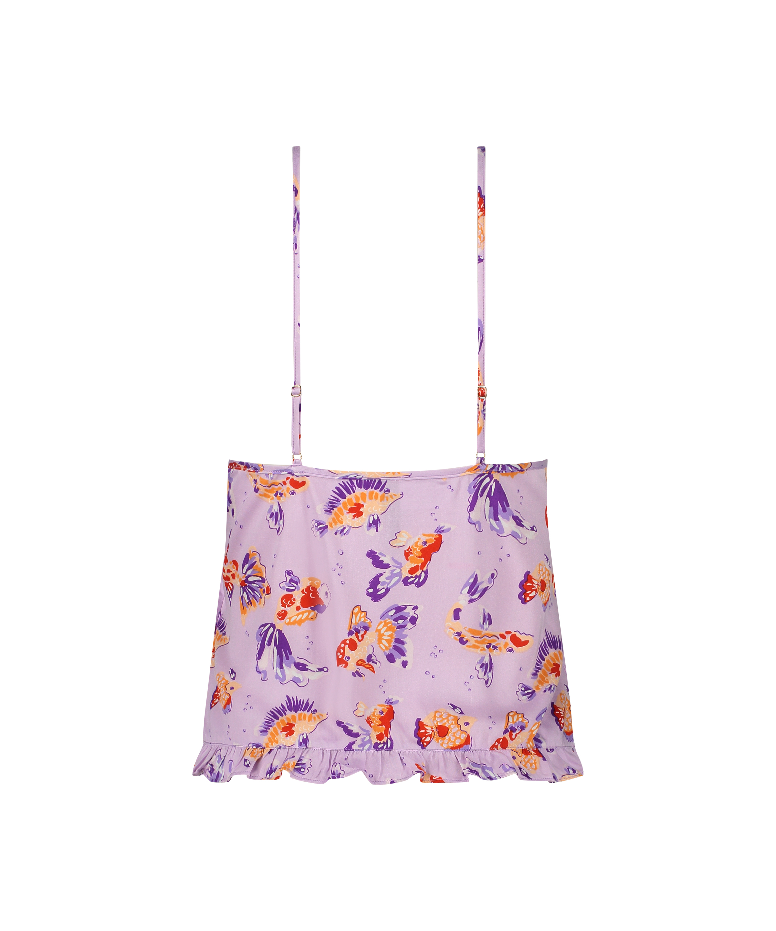 Satin Cami Top, Purple, main