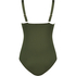 Scallop swimsuit, Green