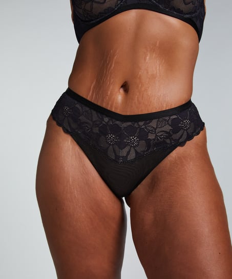 Sophia thong boxers, Black