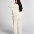 Jogger Cable Fleece, White
