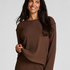 Jersey Long-Sleeved Pyjama Top, Brown