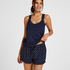 Jersey Ruffled Shorts, Blue