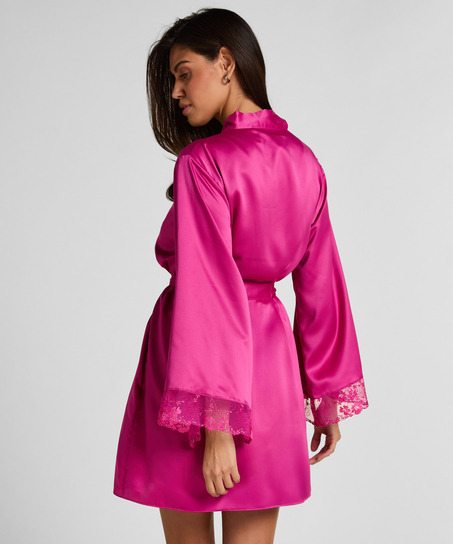 Peonie Kimono Satin, Pink