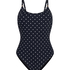 Dotted Bathingsuit Luxe, Black
