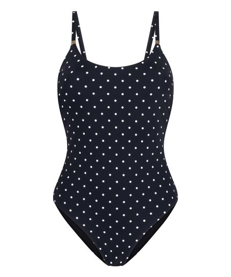 Dotted Bathingsuit Luxe, Black