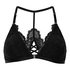 Whitney Triangle Bralette, Black