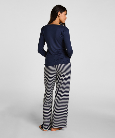 Top Henley, Blue