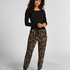 Longsleeved Jersey Pyjama Top, Black