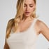 Singlet Rib Jersey Lace, White