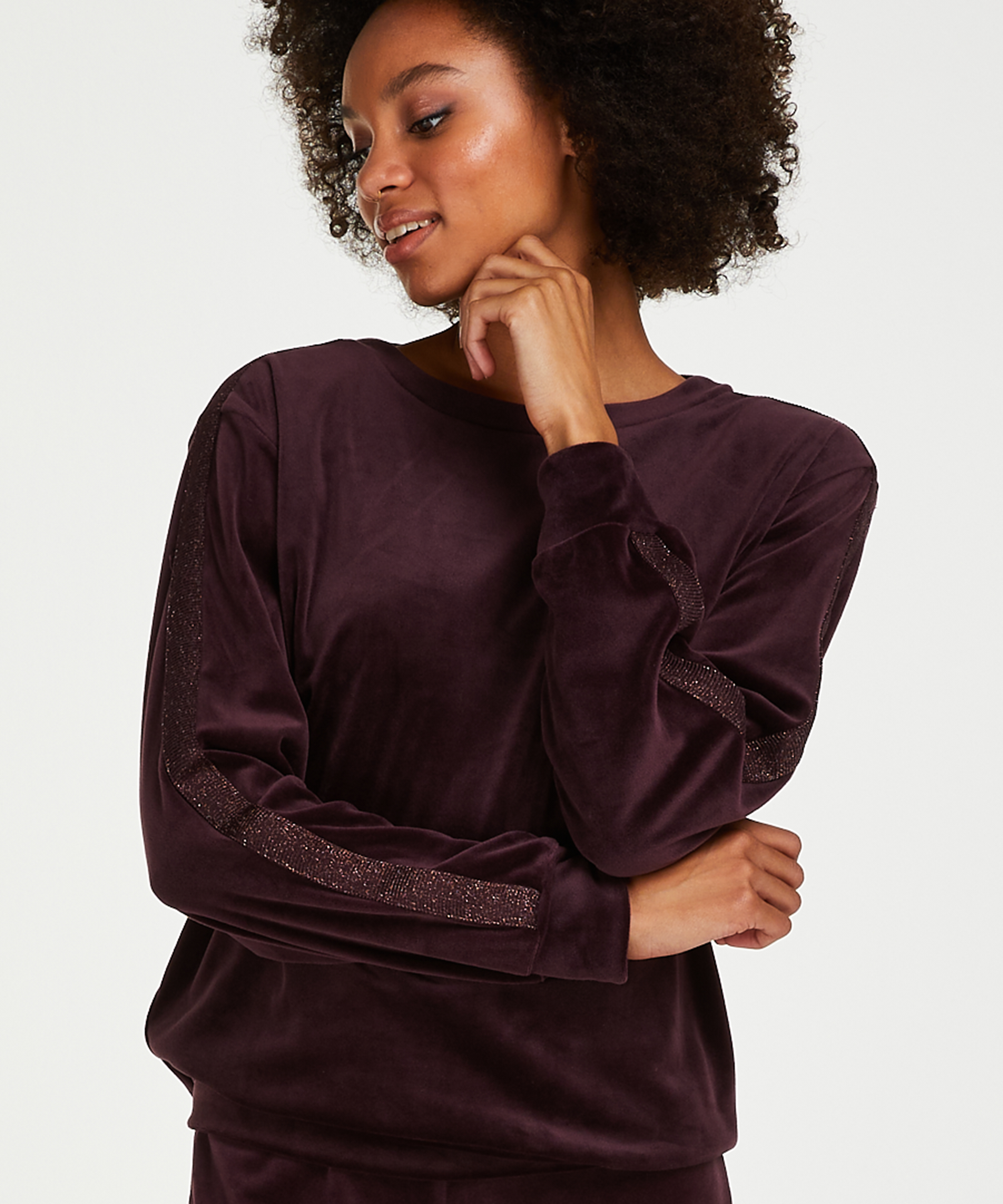 Velvet Shimmer top, Purple, main