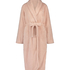Long Fleece Bathrobe, Pink