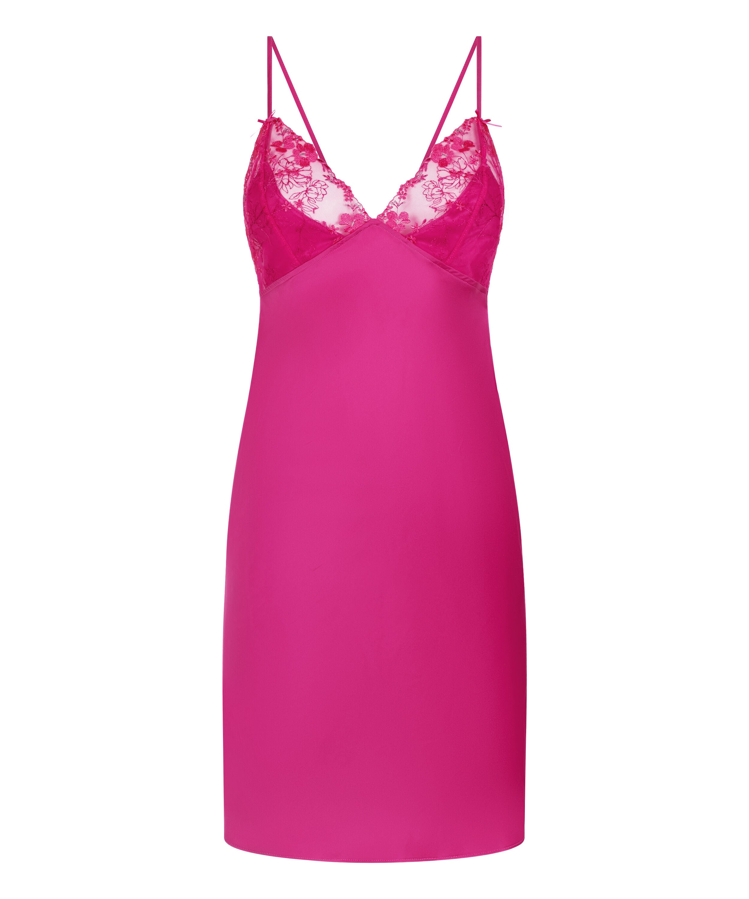 Peonie Slipdress Satin, Pink