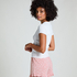 Jersey Ruffled Shorts, Pink