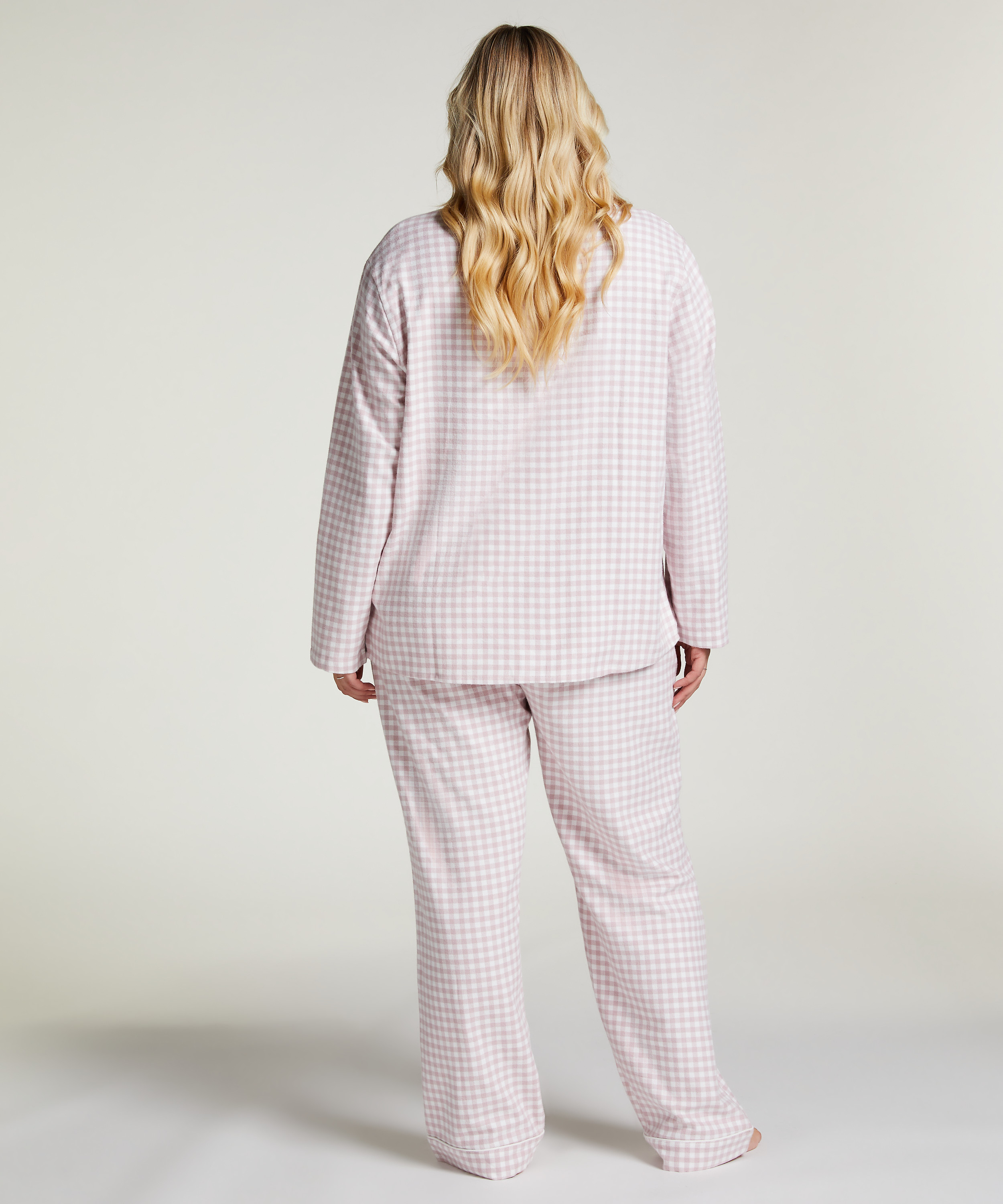 Flannel Pyjama Pants, Purple, main