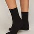3-Pack Cotton Crew Socks, Black