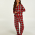 Twill Check Pyjama Set, Red
