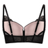 Juliette Padded Longline Underwired Bra, Black