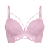 Lidia Padded Longline Push-Up Underwired Bra, Pink