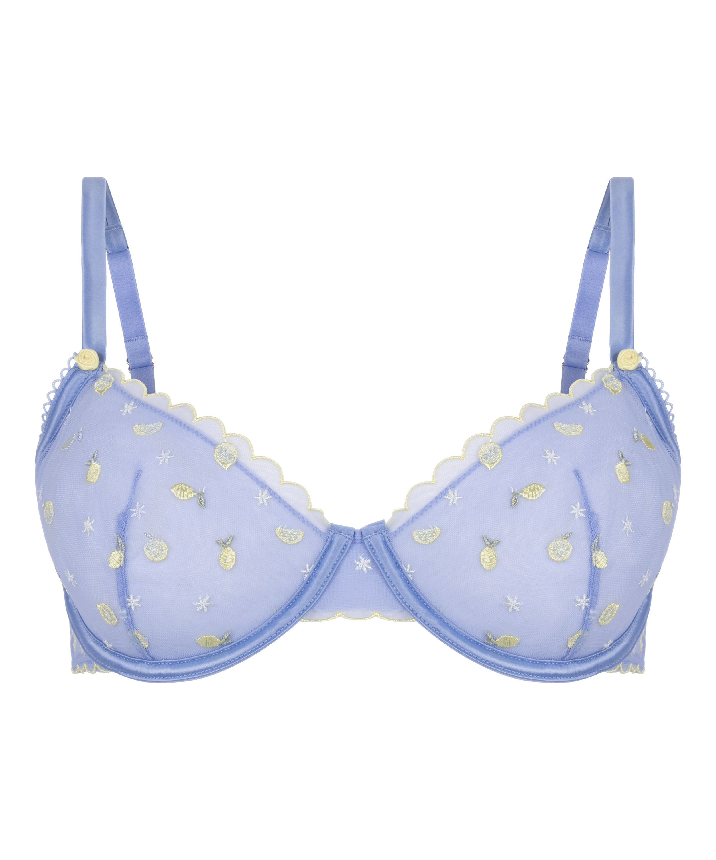 Non-Padded Underwired Bra Harriet, Blue, main