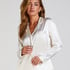 Satin Long-Sleeved Jacket, White