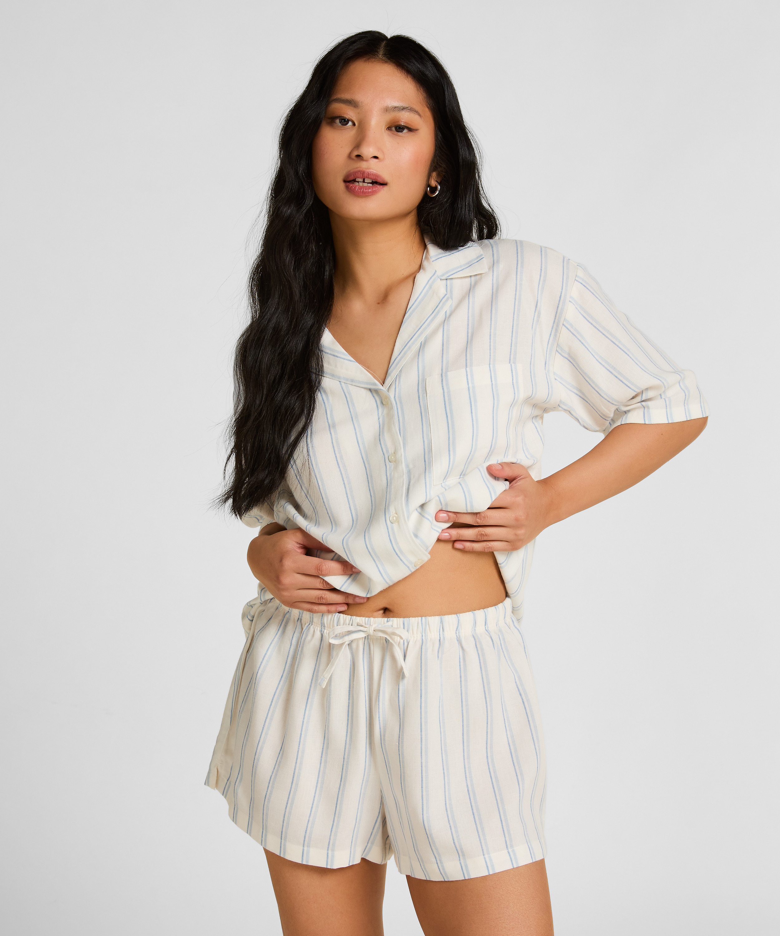 Short Linen, White, main
