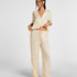 Satin Trousers, White