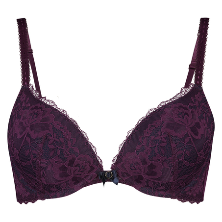 Theresa Padded Underwired Push-Up Bra, Purple
