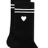 Cotton Crew Socks, Black