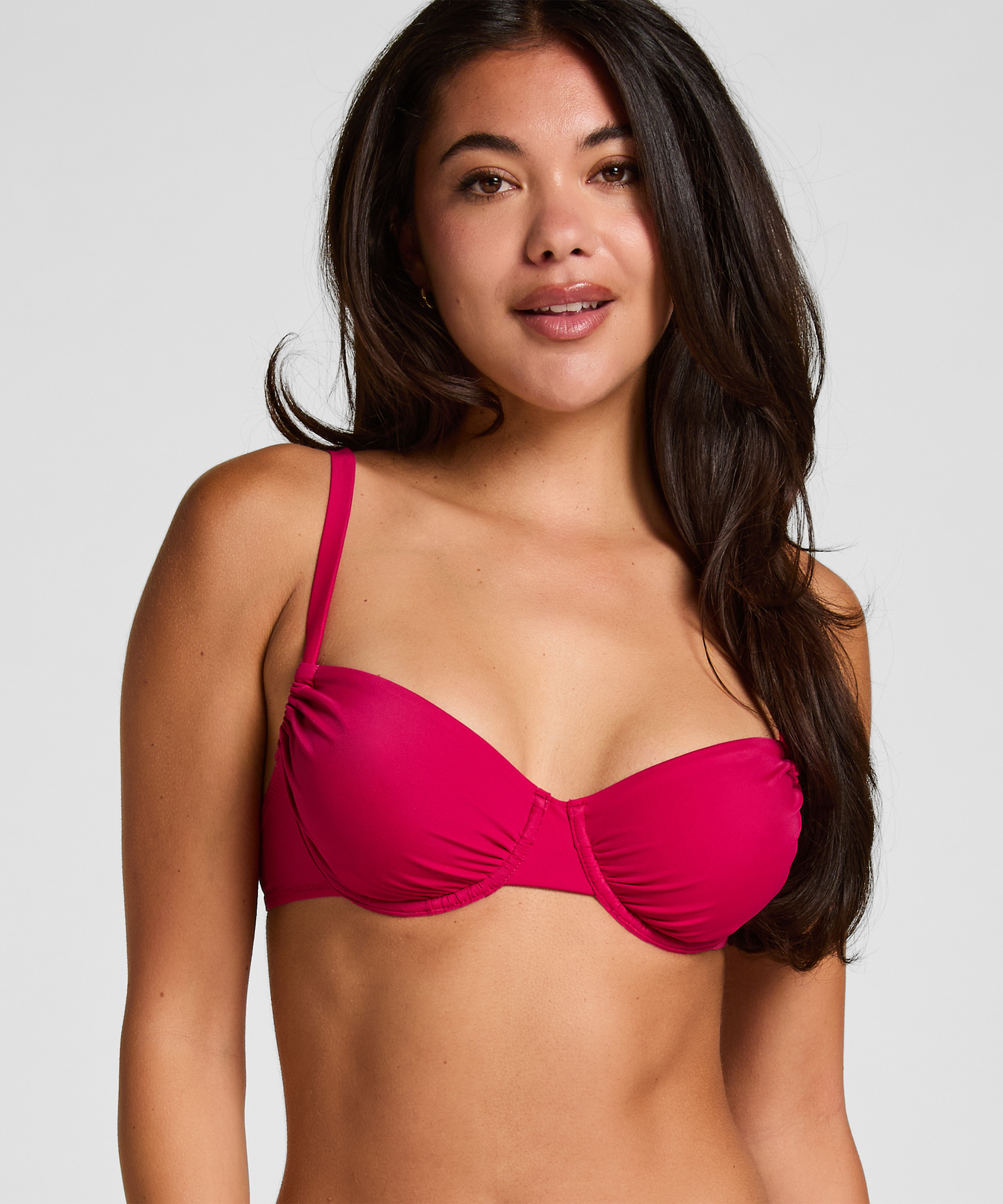 Padded Underwired Bikini Top Bardolino, Pink, main