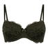 Teddy Padded Underwired Bra, Green