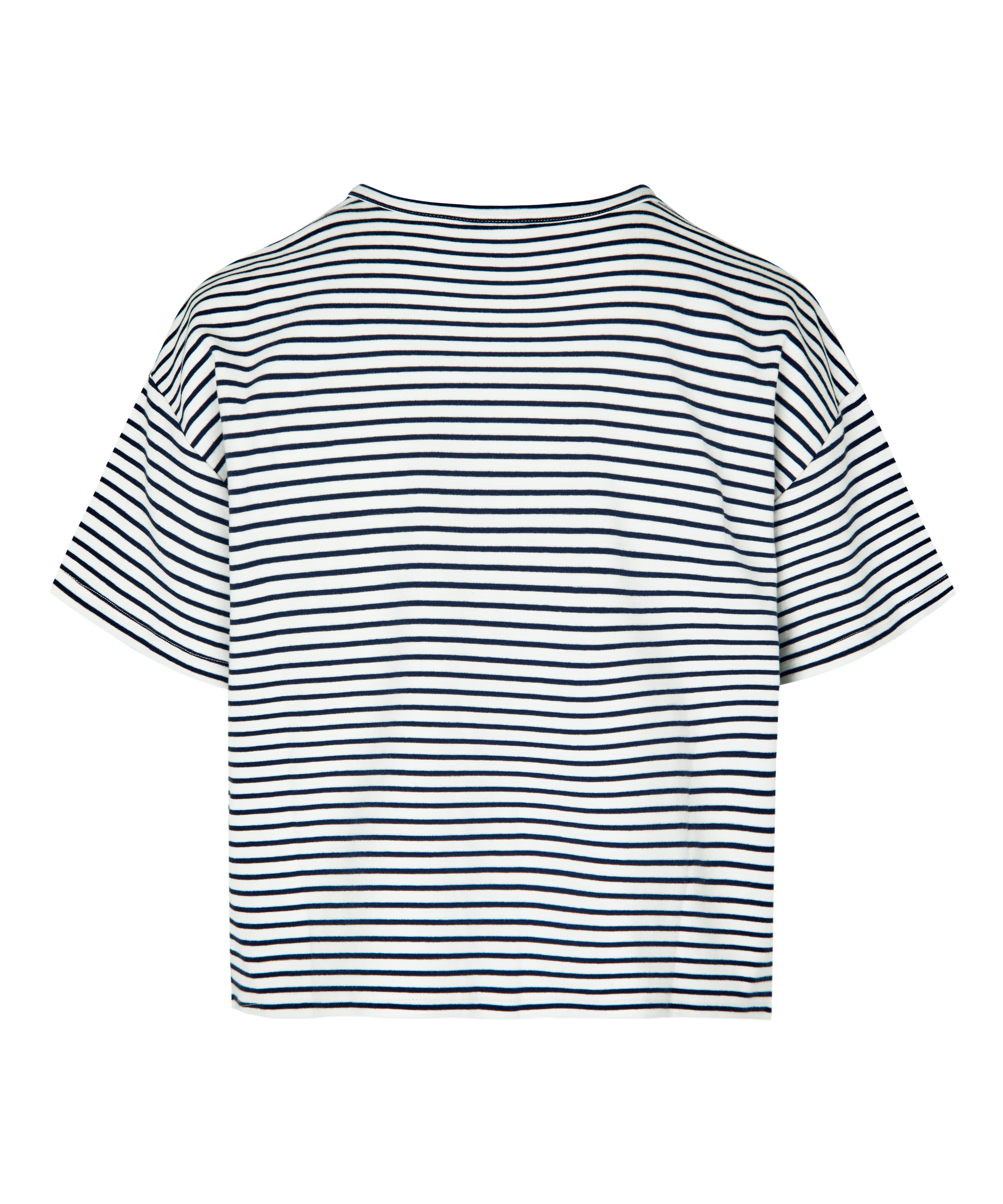 Pyjama Top Striped Jersey, Blue, main