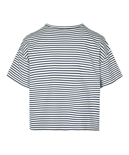Pyjama Top Striped Jersey, Blue