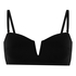 Neoprene Bandeau Bikini Top, Black