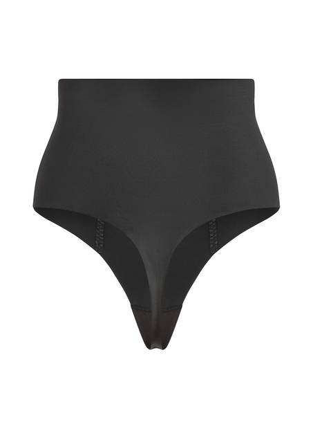 Sculpting scuba high waisted thong, Black